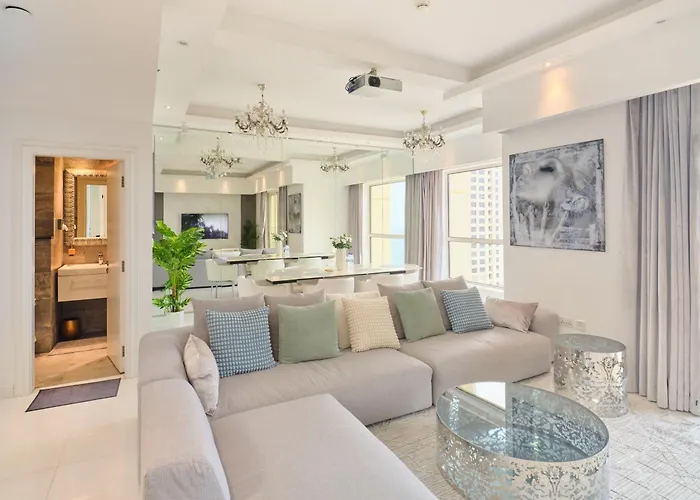 Jbr Beachfront Luxe Apartment All Rooms Sea Facing